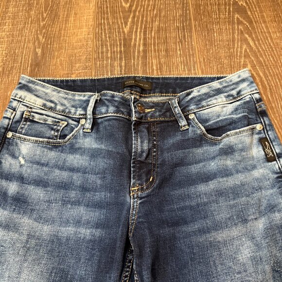 Silver Suki Skinny Slightly Distressed Jeans – Size 30x31 - Picture 10 of 14
